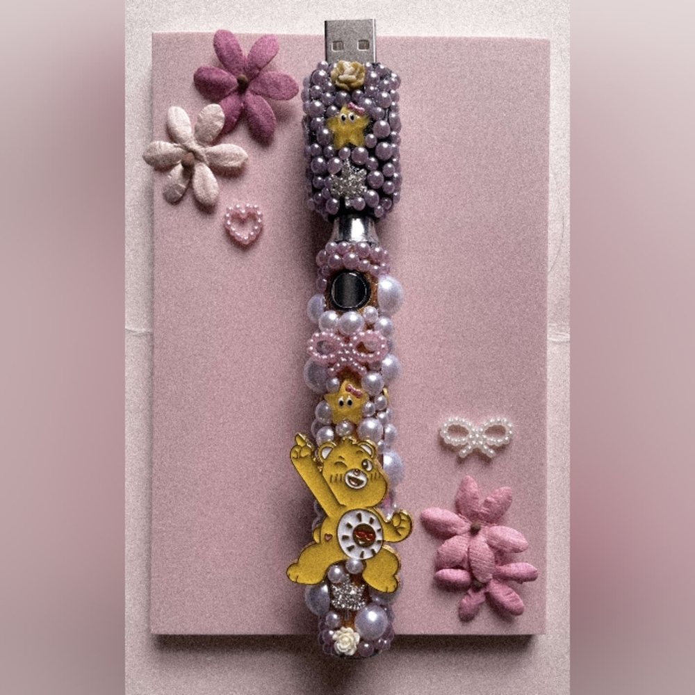 Handcrafted Bedazzled Sun Carebear 🍃🍃 wand